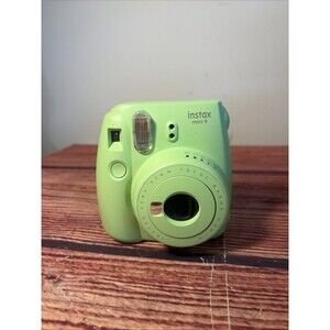Fuji Instax Mini 9 Fujifilm Instant Film Camera Lime Green - Tested Working